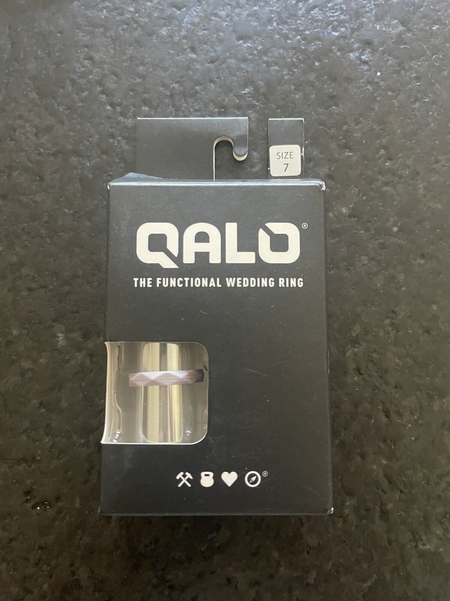Qalo Womens Silicone Functional Wedding Ring Band Purple Size
