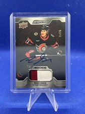 Ridly Greig 2023-24 UD Engrained Rookie Mahogany Auto Memorabila /25 #134
