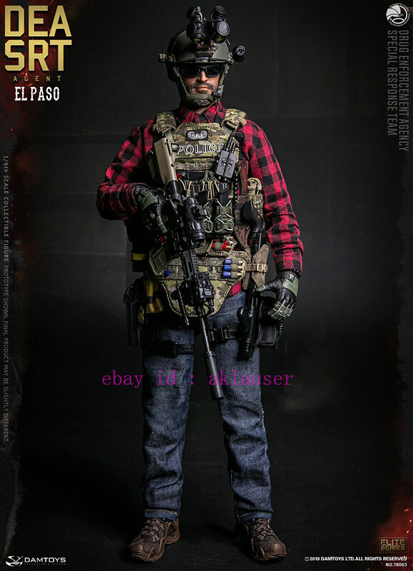 Damtoys 1/6 Dam78063 Dea Srt (Special Response Team) Agent El Paso