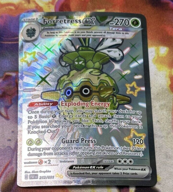 Forretress ex - 212/091 - SV: Paldean Fates - Pokemon TCG - NM - HOLO