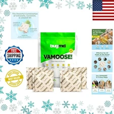 BugMD Vamoose - Rodent Pouches (4 Pack), Plant-Powered Rat..  1 Pack, 4 Pouches