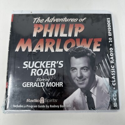 The Adventures of Philip Marlowe Sucker's Road Gerald Mohr 10 CDs 20 Episodes