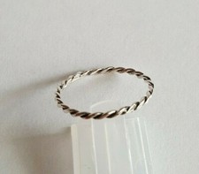 Silberring ohne Steine - 925 Silber - Silberdraht 1,1 mm dick - Gr.43 bis Gr.66