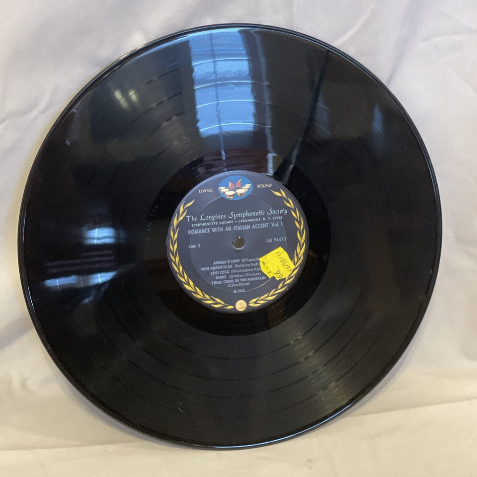 Romance With An Italian Accent Vol. 1 (Vinyl, 1972) Longines