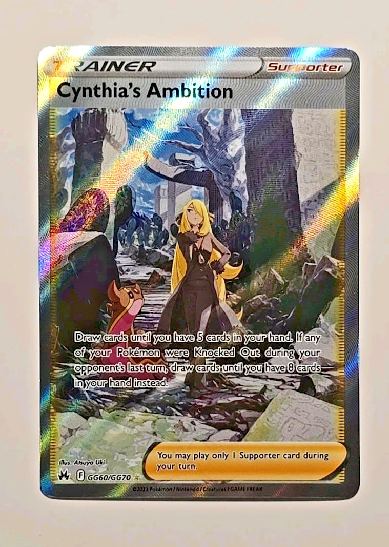 Pokemon Crown Zenith Cynthia's Ambition Full Art Holo GG60/GG70 | eBay