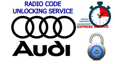 AUDI RADIO CODE PIN DECODE ENTSPERREN SYMPHONY NAR B7 SOUL BLAUPANKT SERVICE
