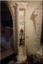 Vitrine Regal Säulenregal Säule Säulenvitrine Bar Griechische Rundregal 204cm
