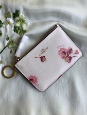 COACH Key Case with Multi Floral Print Style No. F87793 NWT