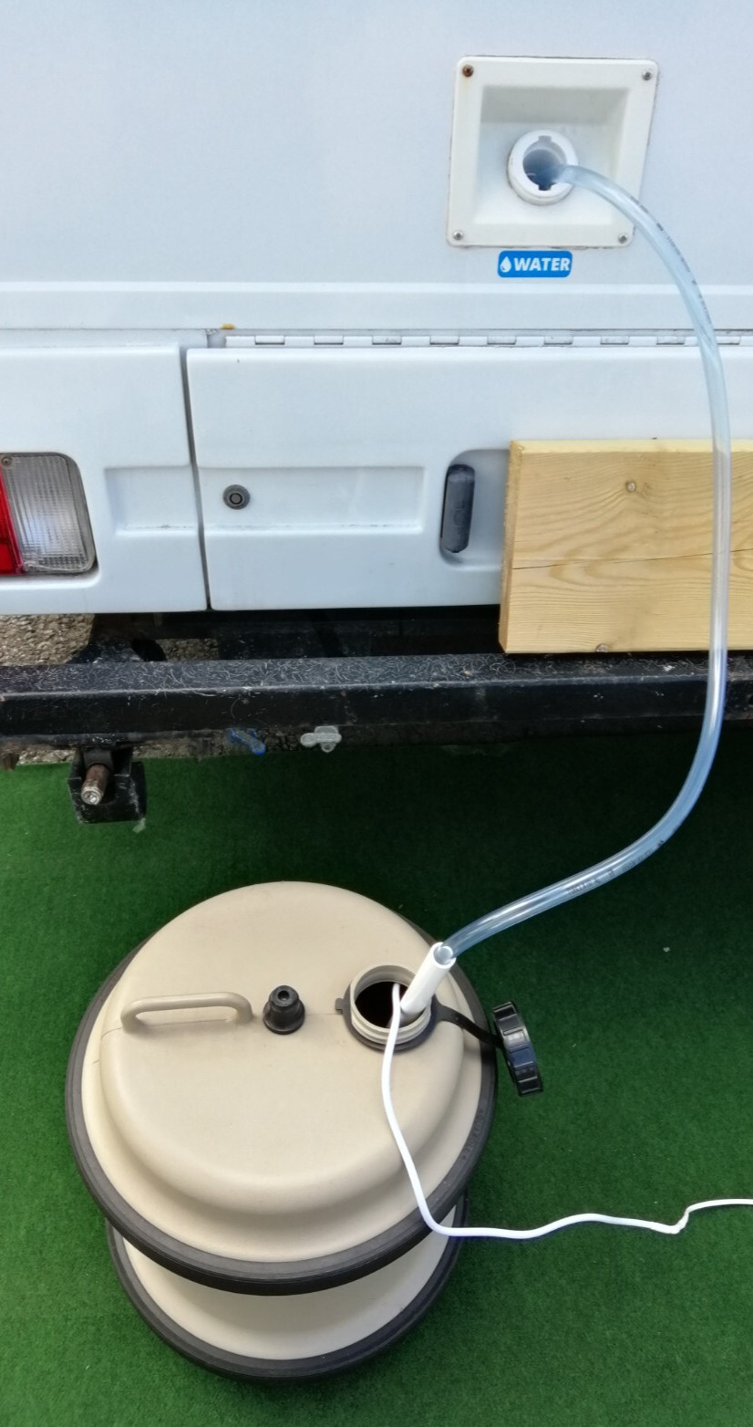 KIT DE BOMBA DE LLENADO DE TANQUE DE AGUA HELLA 12V AUTOCARAVANA TRAJE CÁMPER TRAJE DE CERDO AGUA AQUAROLL
