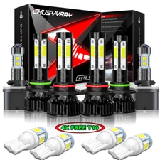 For Buick Century Regal 1997-2005 6X Combo LED Headlight + Fog Light 6000K Bulbs