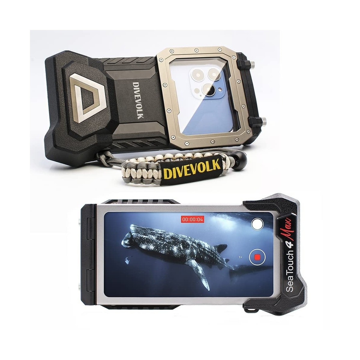DIVEVOLK SeaTouch 4 MAX Red/Purple Filter Kit/Underwater Phone 