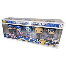 Funko POP! Marvel Captain America Through The Ages Year of The Shield 5 Pack Box