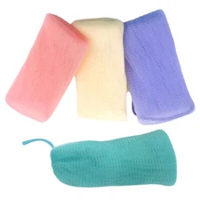 4PCS Soap Bag Mesh Soap Pouch Colored Mesh Soap Bag Exfoliating Mesh Soap Holder