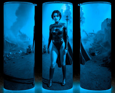 Glow in the Dark Supergirl Sasha Calle from Flash Cup Mug Tumbler 20oz