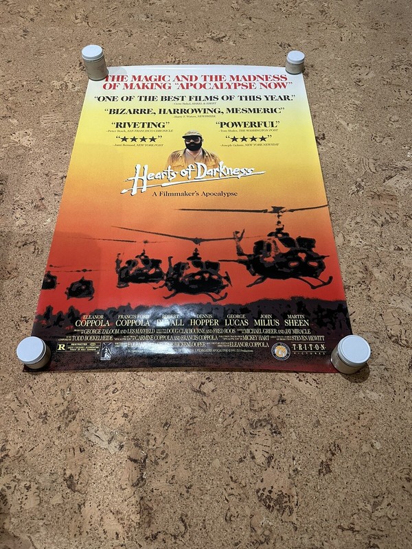 Francis Ford Coppola Hearts of Darkness poster original. Apocalypse Now
