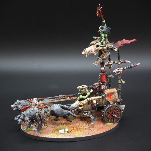Frazzlegit Shaman on War-Wheela - Age of Sigmar - Gloomspite Gitz Snarlboss - Picture 2 of 7