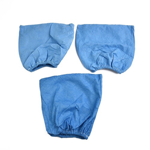 3pcs Blue Cloth Cover Nonwoven Fabric Filter For Wet And Dry Vacuum