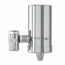 Waterdrop Stainless-Steel Faucet Water Filter,WD-FC-06 (1 Filter Included)