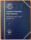 1916-1936 Liberty Walking Half Dollar Collection Book. 35 Coins FULL SET