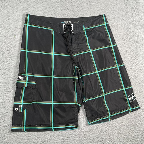 Billabong Men's Boardshorts 34 Hydro Platinum X Stretch Plaid Beach Swim Trunk - Picture 7 of 14