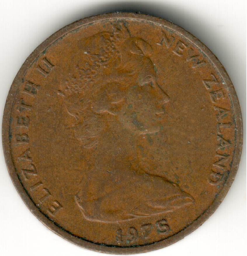New Zealand - 1 Cent - 1975 - #1 - Elizabeth II 2nd portrait | eBay