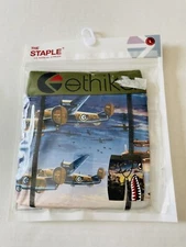 Ethika Mens Underwear size L (33-35) Military Jets Sharks Fighter Airplanes