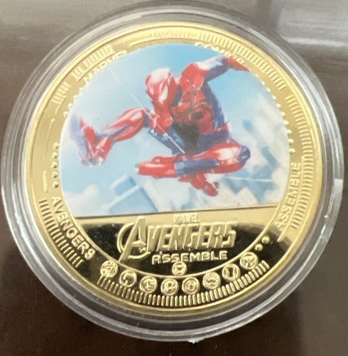 Marvel’s Avengers Spider-Man, Stan Lee Gold Plated Coin