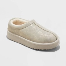 Women's Amira Suede Clog Slippers - Stars Above Metallic Gold SIZE 12 NWT