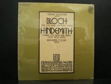Bloch Suite Viola Hindemith Sonata Viola Schotten, Collier Sealed LP