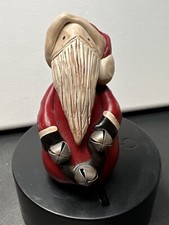 RARE Vintage Handmade Polymer Clay Rustic Primative Santa EXCELLENT CONDITION