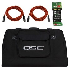 QSC K12TOTE K12 Speaker Tote Carry Bag XLR Cables and Cable Ties