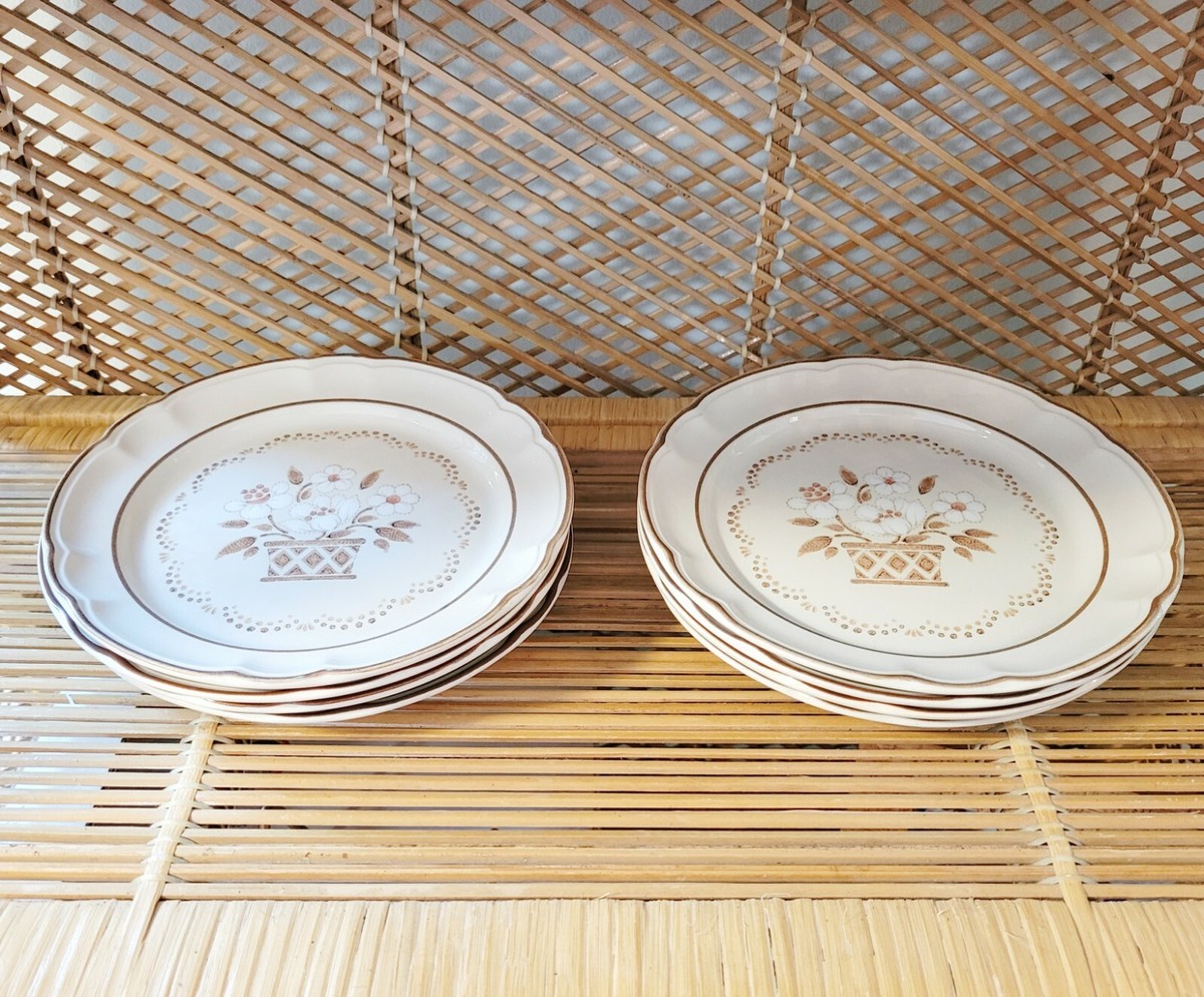 Cumberland Stoneware Mayblossom Dessert Salad Plates Set of 8