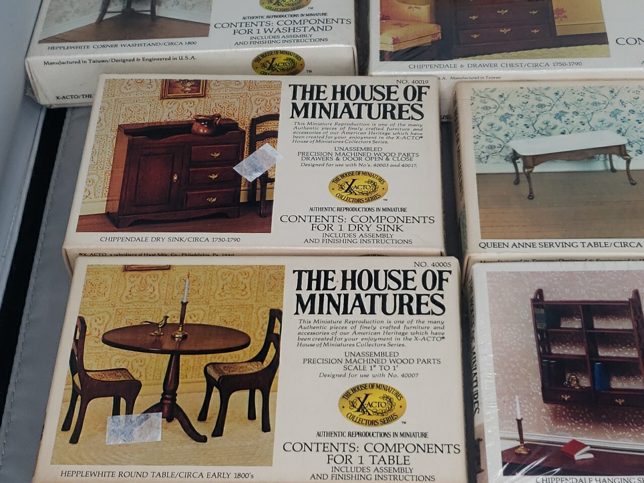 Lot of 16 The House of Miniatures Dollhouse Furniture Kits XActo New & Open Box eBay