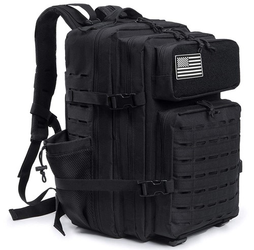45L Military Tactical Backpack – MOLLE Assault Pack, 3-Day Bug Out Bag For Hiking, Camping & Outdoor Survival