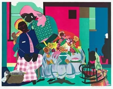 ROMARE BEARDEN : Carolina Morning : Archival Art Print