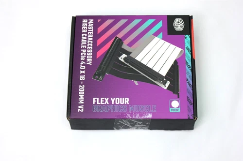 Cooler Master PCIe 4.0x16 200mm Riser Cable V2 White, (MCA-U002R-WPCI40-200)
