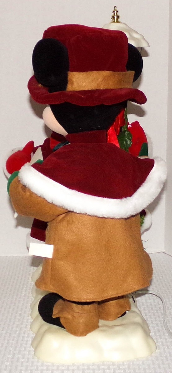 1995 TELCO Disney Mickey & Minnie Mouse Animated Musical Carolers