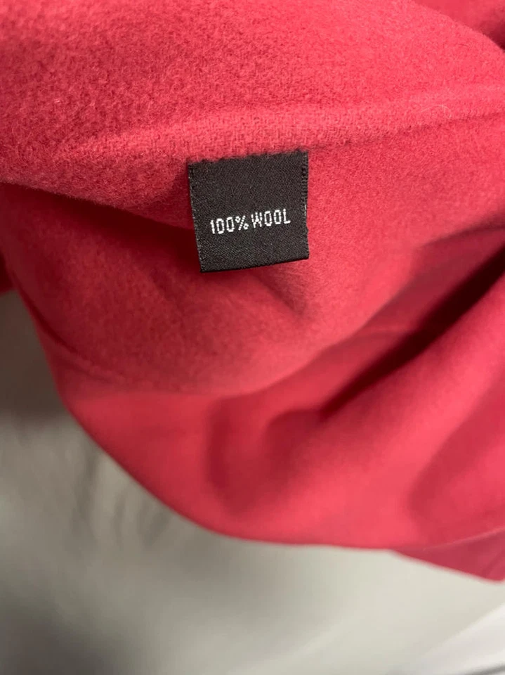 Linda Allard Ellen Tracy Wool Blazer Jacket Size 10 Women Pink Collar Open Front - Image 4 of 4