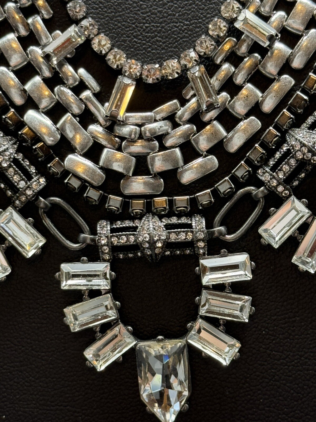 Vintage Ruby Rd Rhinestone Statement Necklace Pro… - image 4