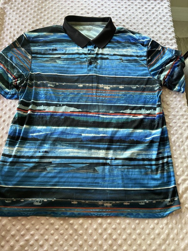 Mens blue fishing shirt by Reel Legends Freeline size large