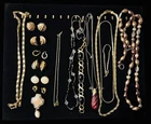 Vintage Trifari Gold Tone Necklace, Bracelet, Earring Jewelry Lot of 16