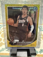 Topps 2025-26 Bowman Chrome Deni Avdija Trail Blazers #BCV-187 Yellow Mojo /75