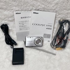 Nikon COOLPIX S550 Silver Tested Working With Accessories From Japan