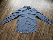 Original Penguin Heritage Slim Fit Shirt Mens Size 15 32/33 Blue Button Down