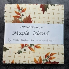 MODA Fabric Maple Island Holly Taylor Charm Pack 42 5x5" Square