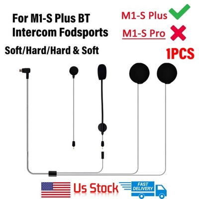 Headsets Earphone Mic Speaker Clip Bracket For M1-S Plus BT Intercom Fodsports