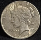 1928 United States Peace One Dollar Silver S$1 Coin-II
