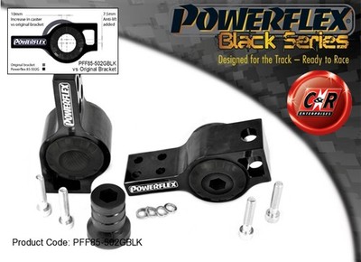 PFF85-502GBLK Powerflex Schwarze Frontachse Hinterbuchsen Anti-Lift & Caster