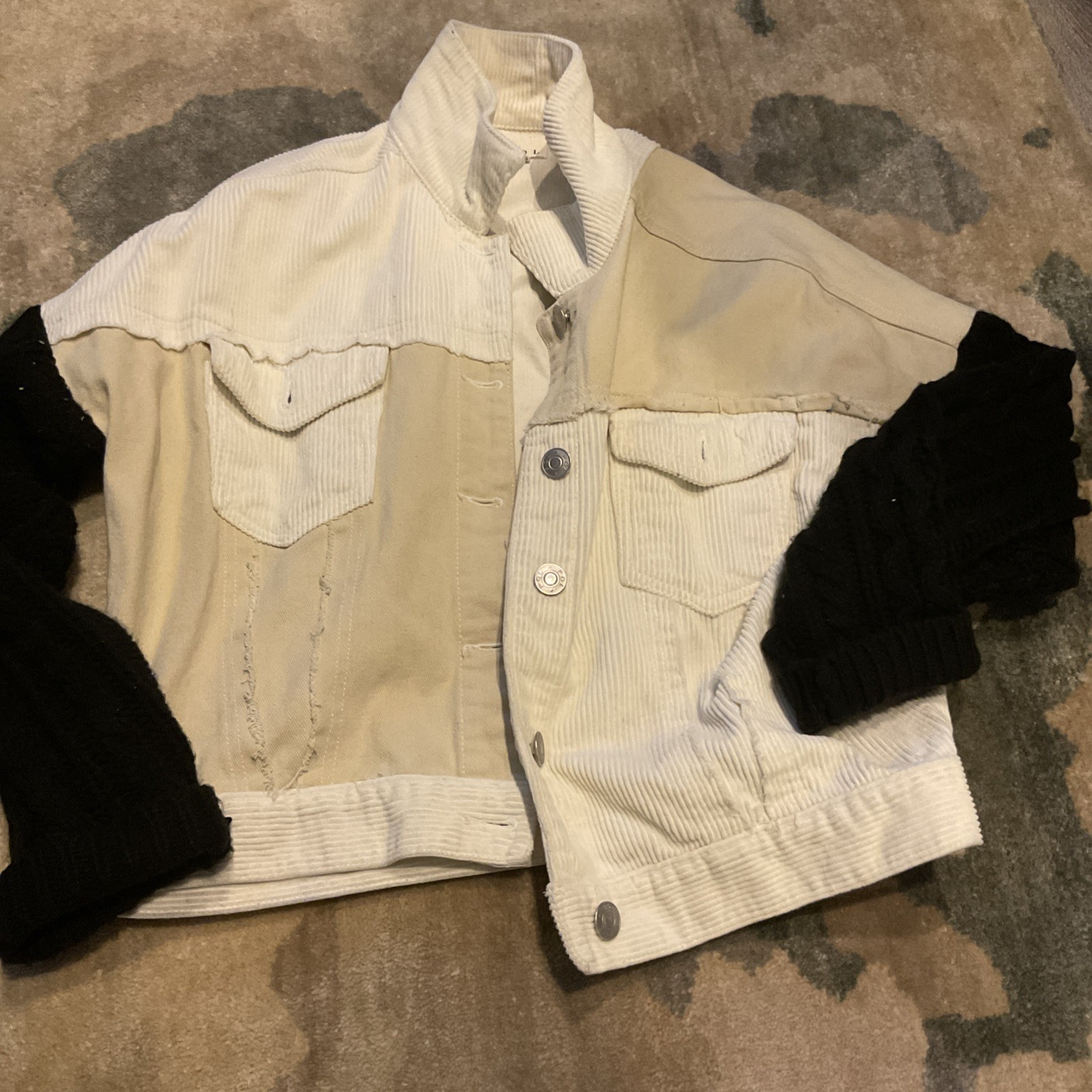 POL Size Small Denim  Patchwork - image 3