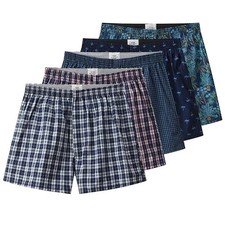Mens Flannel Pajama Shorts Cotton Plaid Short...